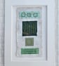 Colourful Combinations in Green Tones Handstitched Geometric Art Pictures - Image 9
