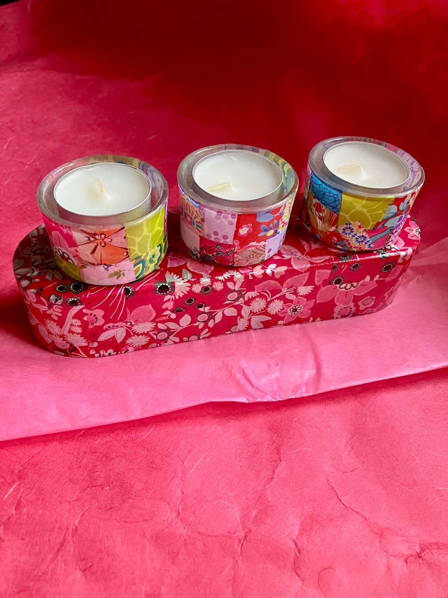  Candle gift set in decorated box