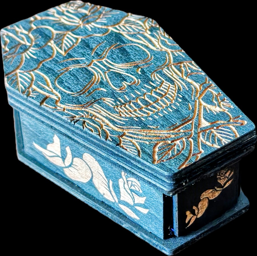 Gothic Coffin Jewellery Box – Personalised Gift