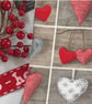 Scandi Style Hearts Christmas Stocking - Image 2