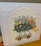 Handmade Christmas Card – Travelling Home for Christmas - Image 5