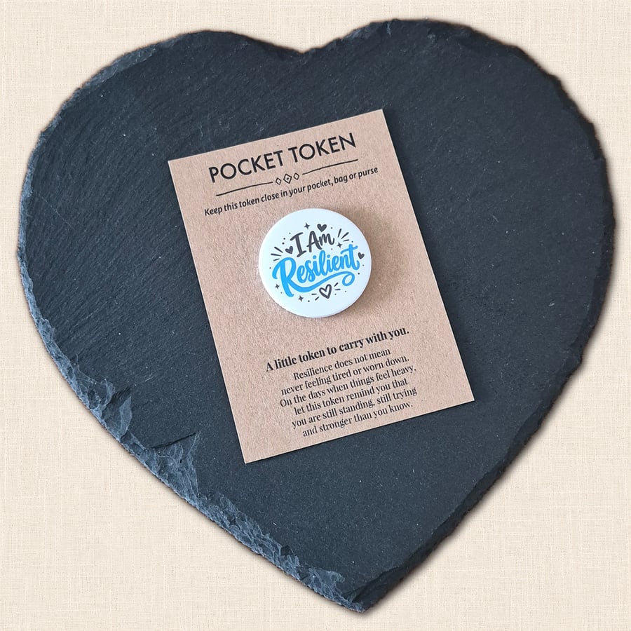 I Am Resilient Pocket Token - Little Reminder You Are Stronger Than You Know