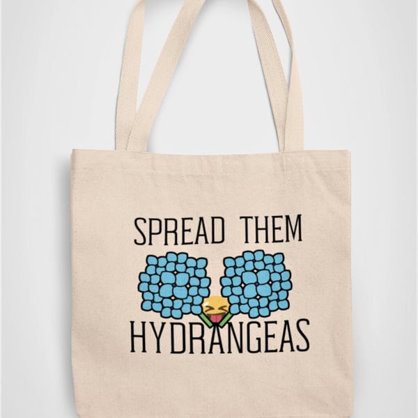 Spread Them Hydrangeas Outdoor Garden Tote Bag Reusable Cotton bag - Novelty 