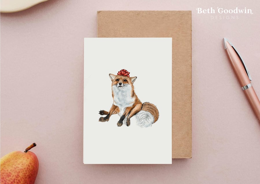 Fox Birthday Card - Birthday Cards, Cute Birthday Card, Birthday Cards Fox