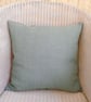 Scatter Cushion with Pad: Tapestry Shards design Mint reverse 17" (43cm) - Image 4