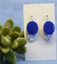 Marbled Oval Drop Earrings - Image 3