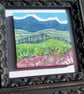 The Storm over the Hills - Original miniature collage. Framed  - Image 5