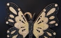 Sequinned wooden butterflies 