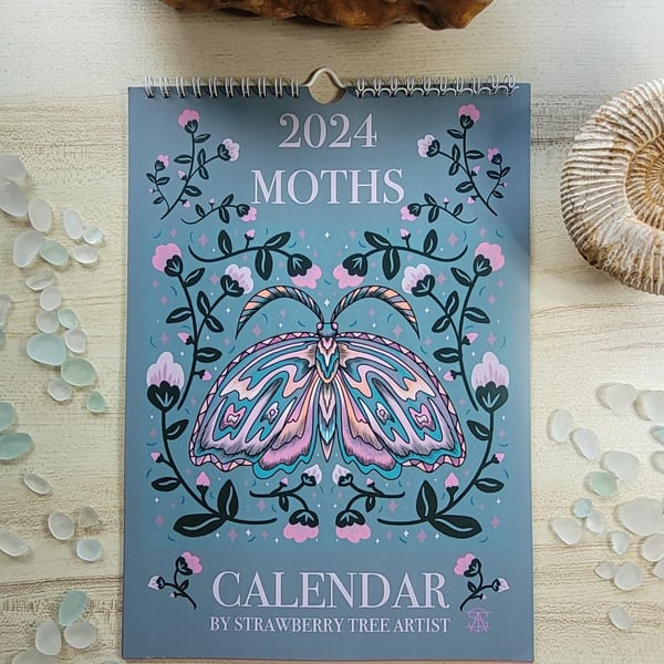 Calendar, Moth Calendar, 2024 Calendar 