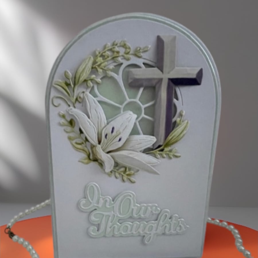 In Our Thoughts, Sympathy card, condolence card, bereavement card, greeting card