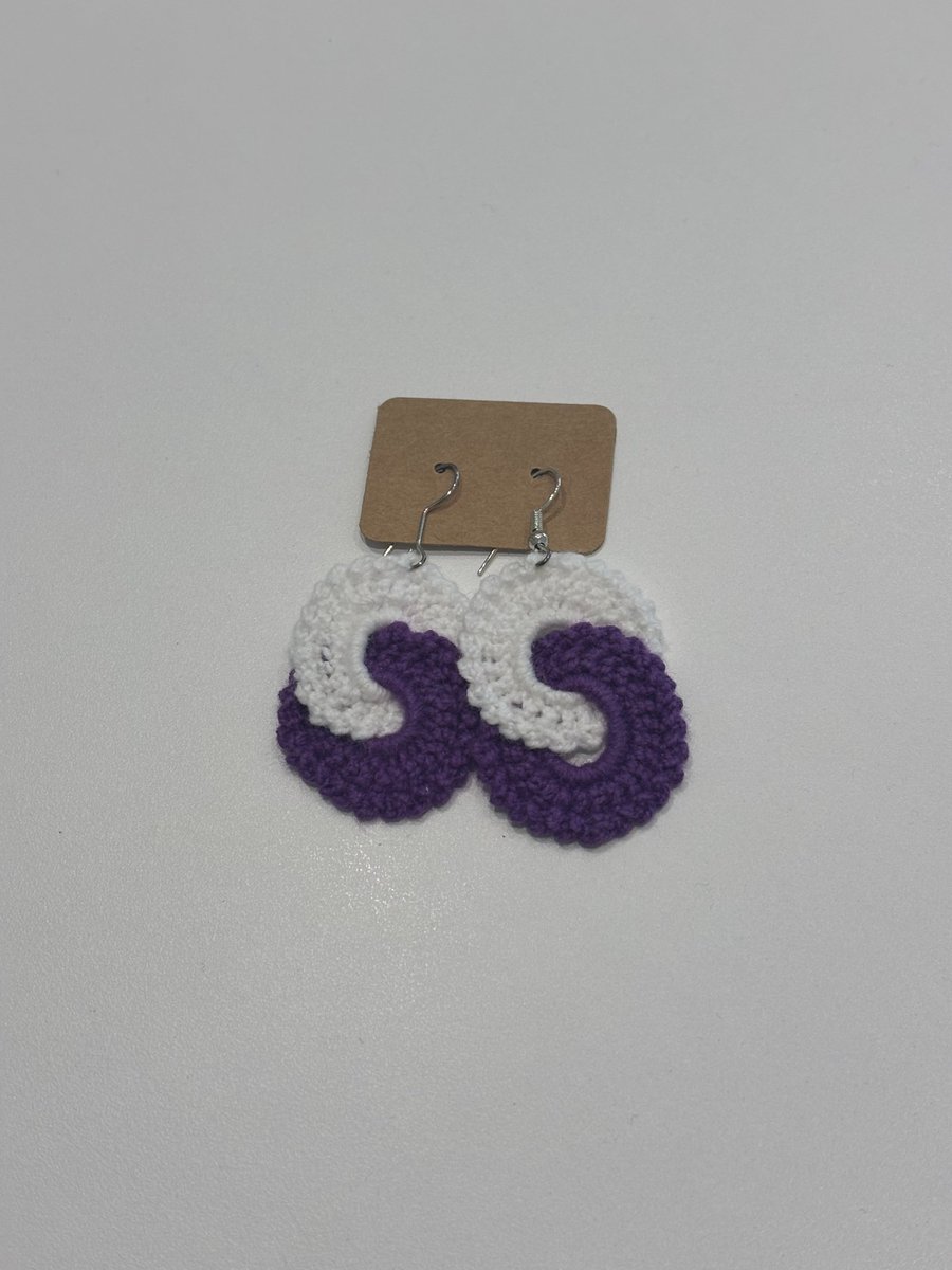 duo and trio boho crochet earrings