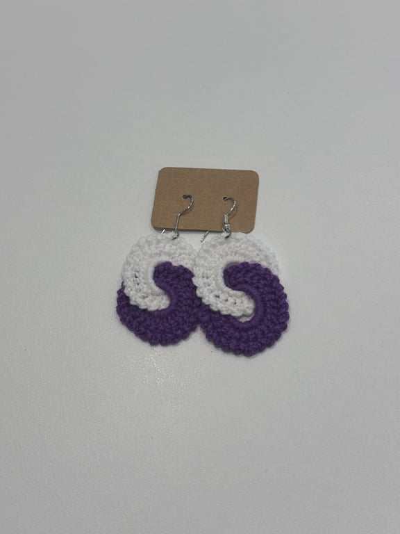duo and trio boho crochet earrings