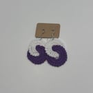 duo and trio boho crochet earrings