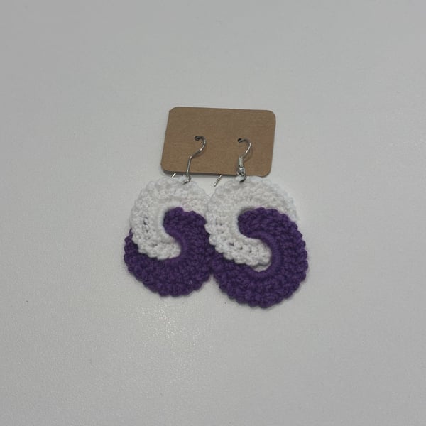 duo and trio boho crochet earrings
