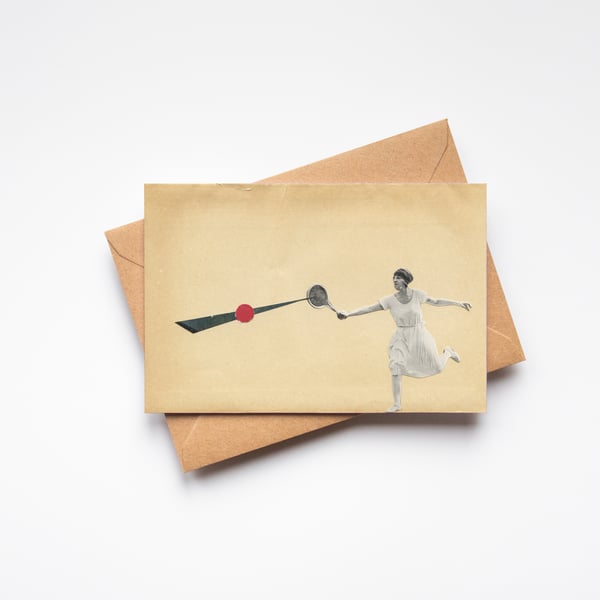 Women's Tennis Greeting Card - A Spot of Tennis