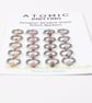20 Ring Stitch Markers OPAQUE JEWEL Knitting Stitch Markers  - Image 1