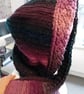 Crochet hooded scarf with Celtic braid edging  - Image 3