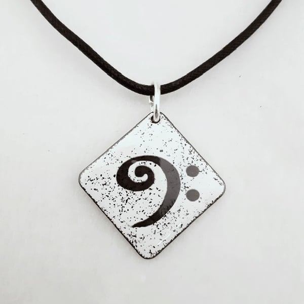 Bass Clef Pendant