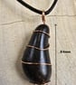 Copper Wire Wrapped Sea River Stone Pendant Necklaces - Image 9