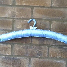 Pale Blue Satin Cover Hanger