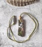 Forest Mushrooms Pendant, Clay Vegan Necklace, Green Witch Jewellery - Image 6