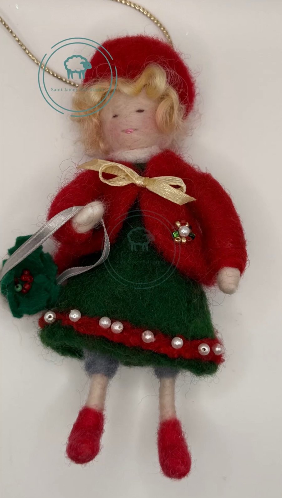 Forest Fairy - Ivy Basket Bearer - Hanging Decoration