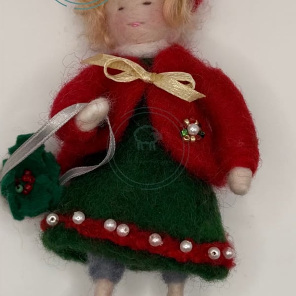 Forest Fairy - Ivy Basket Bearer - Hanging Decoration