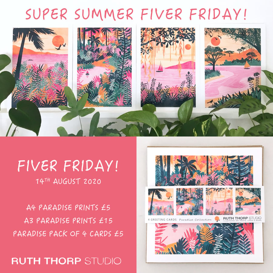 Fiver Friday Deal: Paradise Prints and Cards