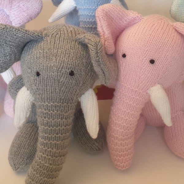 Hand knitted Elephant toy