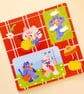 Cat picnic sticker sheet