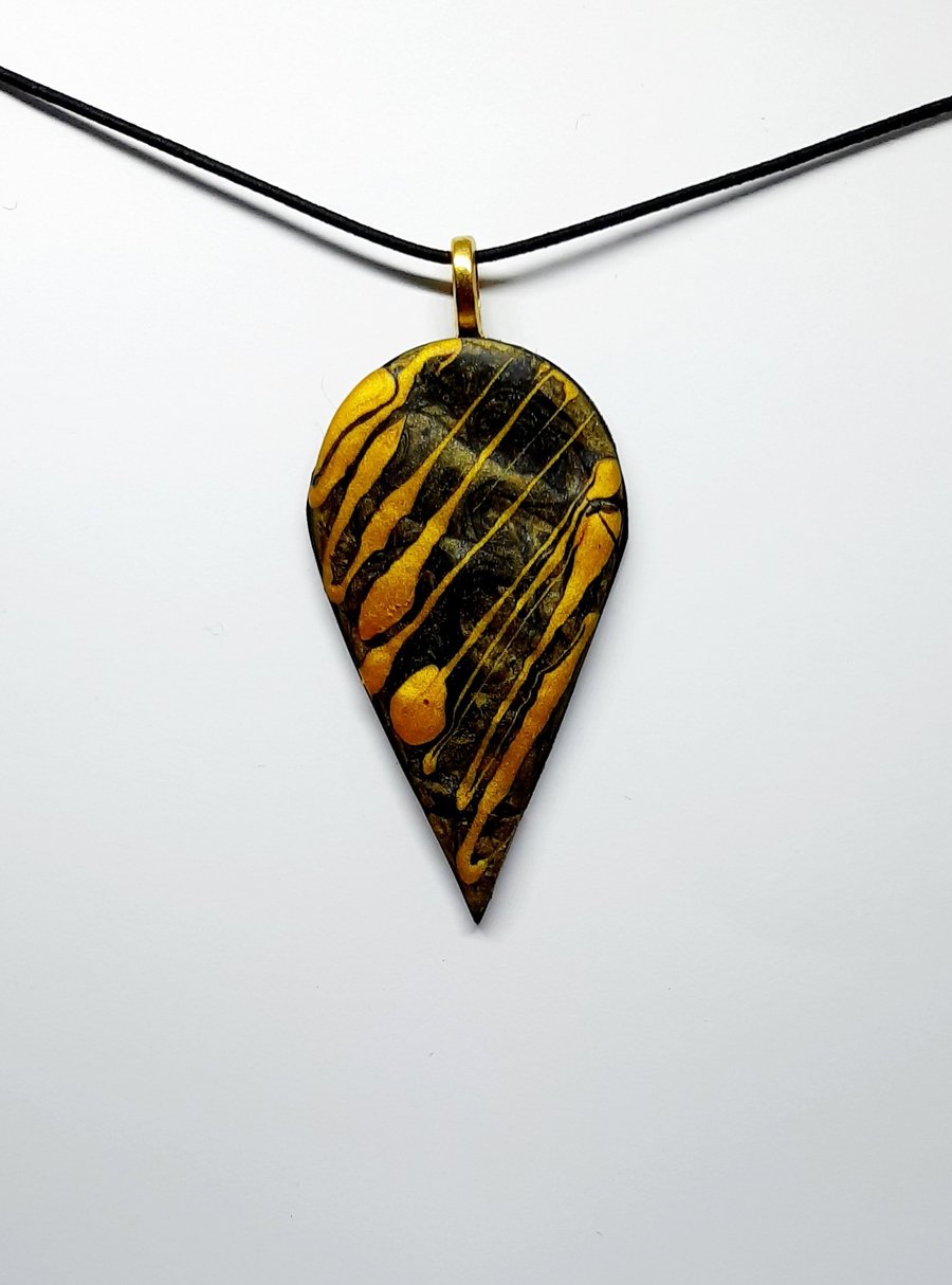 Polymer clay pendant 