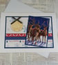 Handmade Christmas card - Santa's reindeer - Image 5