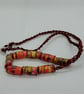 Cocoa Spice Paper Bead Necklace  - Image 8