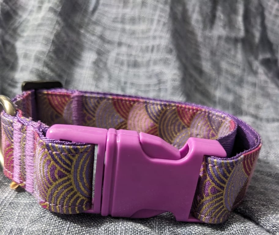 Golden Wave Dog Collar – Medium (14–18")