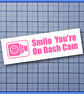 Smile You’re on Dash Cam – Vinyl Car Decal  Bumper Sticker - Image 3