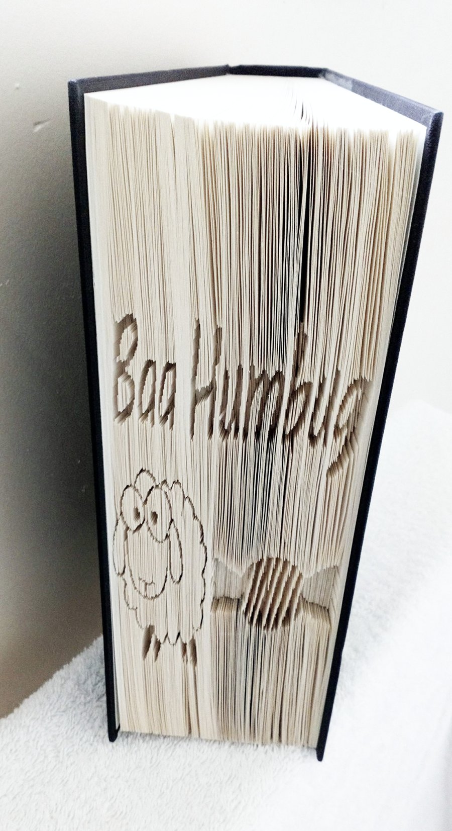 Baa Humbug Christmas CUT & FOLD Book Folding Pattern - EMAILED PDF PATTERN