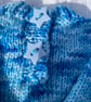Baby Blues Jumper, Handknitted. 0-3 months - Image 2
