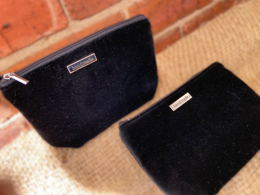 Velvet Zip Pouch