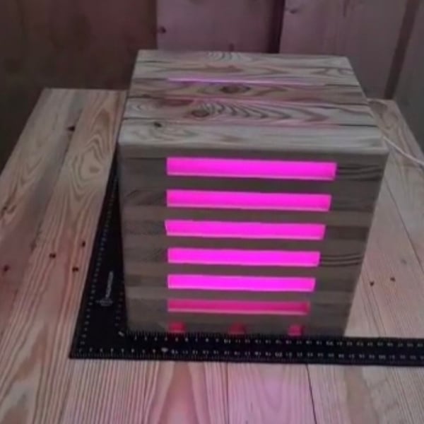 Large Modern Cube Lamp RGB Light