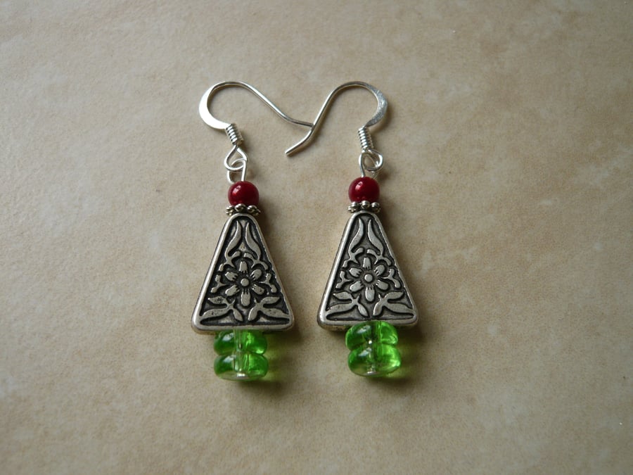 Christmas Tree Style Earrings