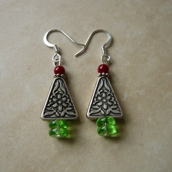 Christmas Tree Style Earrings