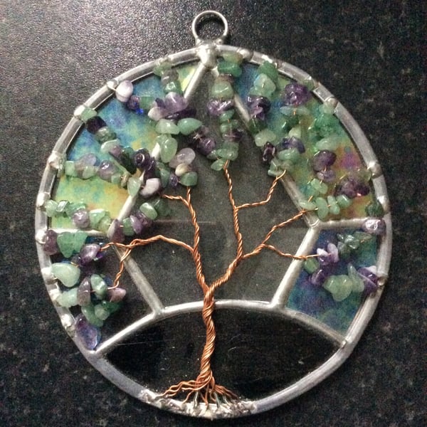 Special edition Amethyst and aventurine tree of life  (0584)