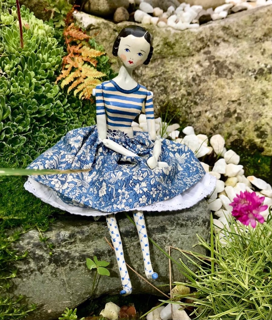 Paper clay art doll