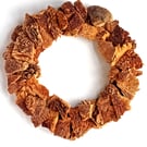 Contemporary dried Cork Bark pieces Wreath