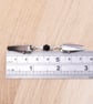 Black and clear bead sweater clip - cardigan guard - Shawl or pashmina clasp  - Image 4