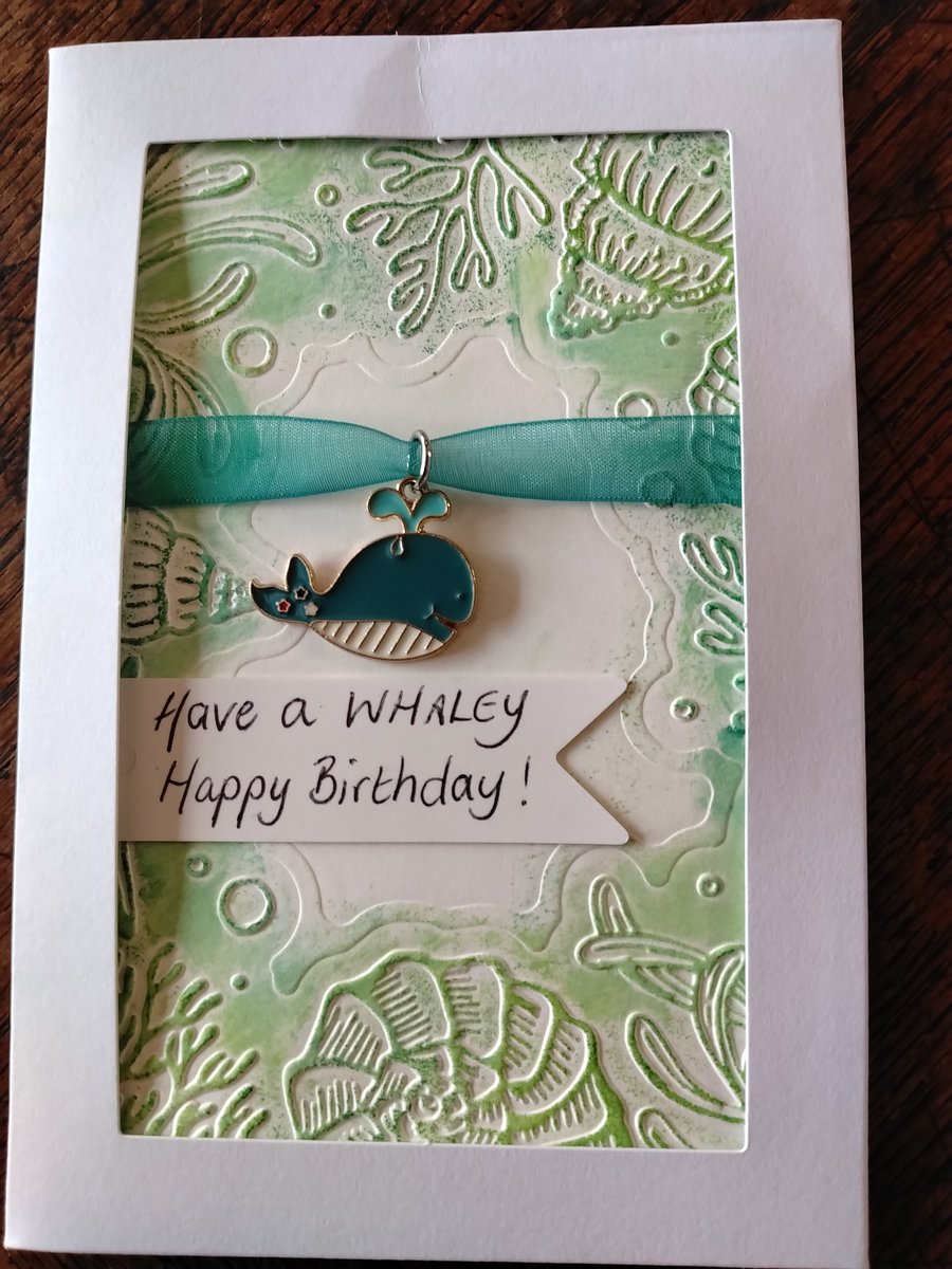 Whale Birthday card