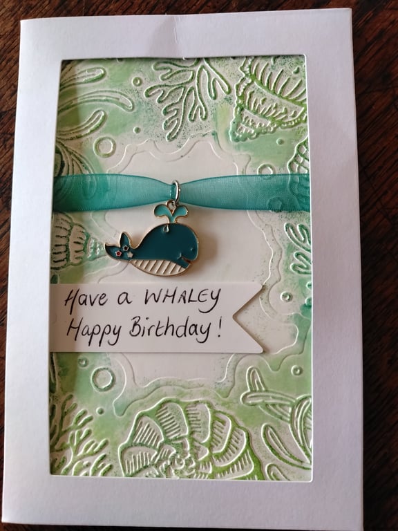 Whale Birthday card
