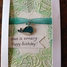 Whale Birthday card