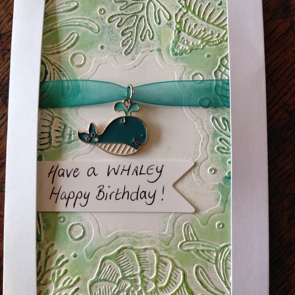 Whale Birthday card