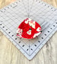 Small Patchwork Basket with Festive Fabric - Image 10